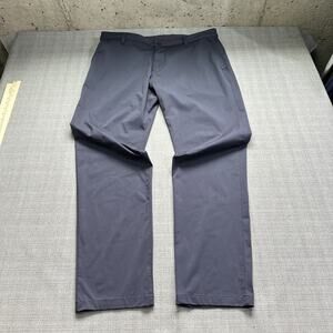 Rhone Pants Mens 38x32 Grey Performance Travel Lightweight Golf Smart‎ Casual *